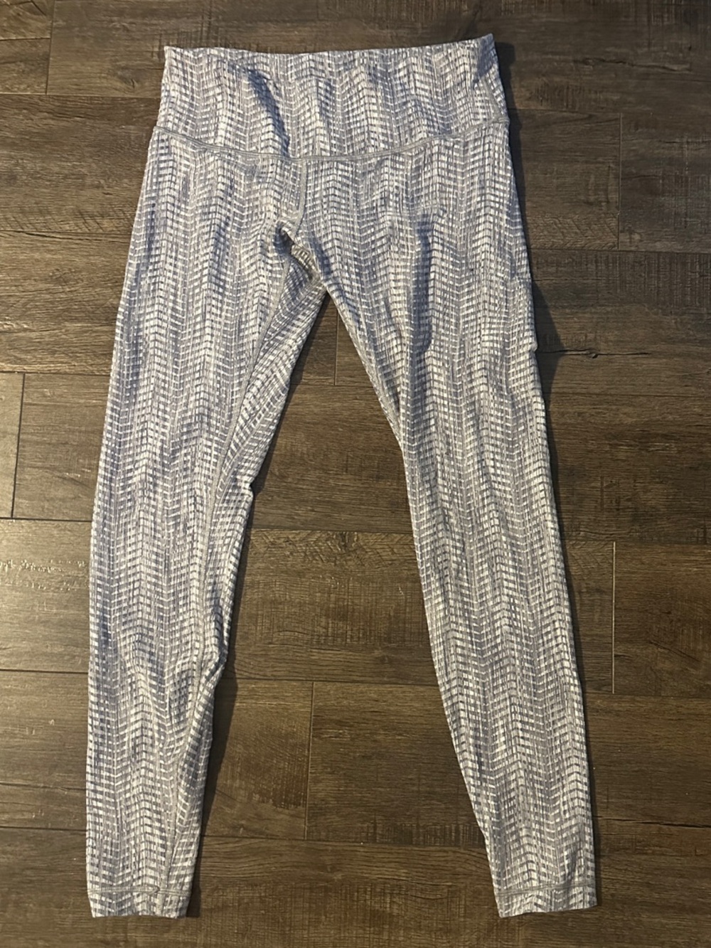 lululemon athletica Light Gray Patterned High-Rise Leggings